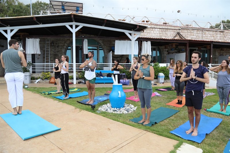 Hatha Yoga Session at Le Blanc Bleu